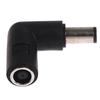 7.4Mm To 7.4Mm Dc Power Plug Connector Adapter 90 Angle For Laptop