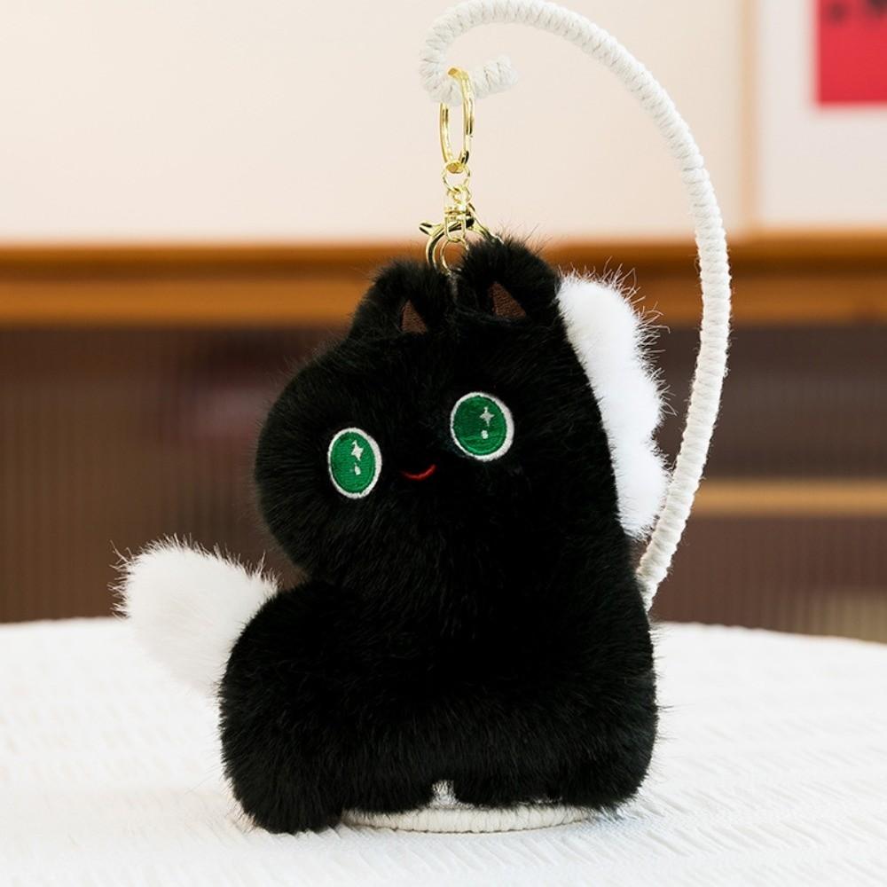 PP Cotton Horse Plush Keychain Press To Sound Horse Plush Doll Keyring Year of Horse