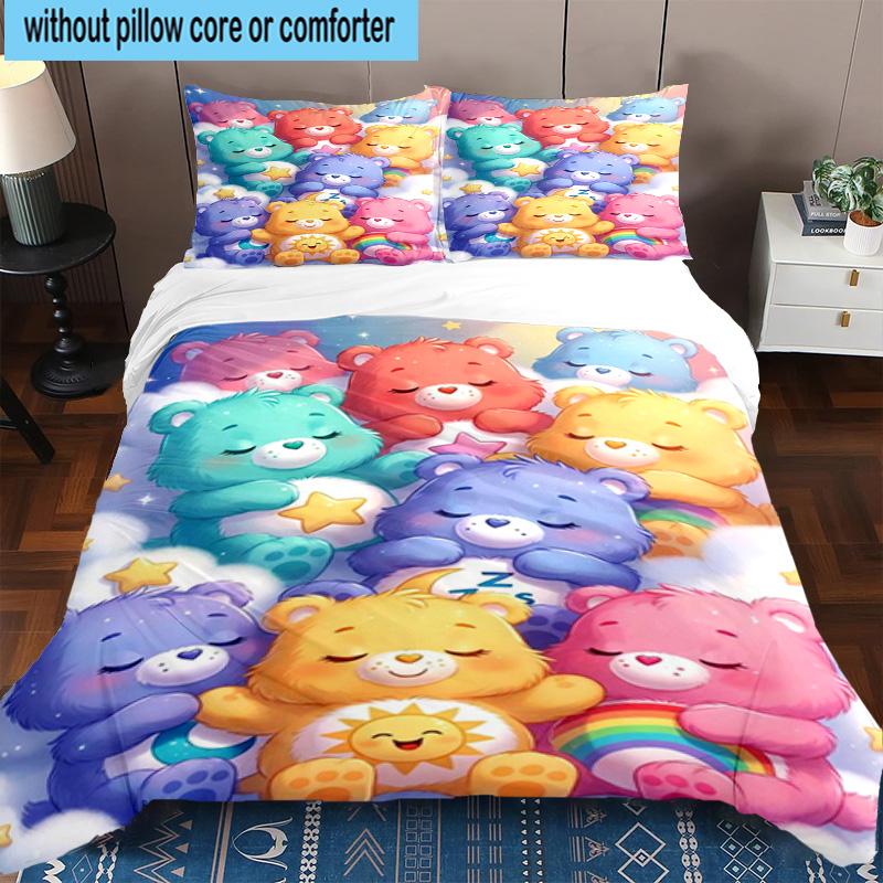 3PCS Love Bears Cozy Night 3pcs Bedding,Including 3PCS Duvet Cover And 2pcs Pillowcases Perfect for Christmas,Ideal for Bedroom, Dormitory