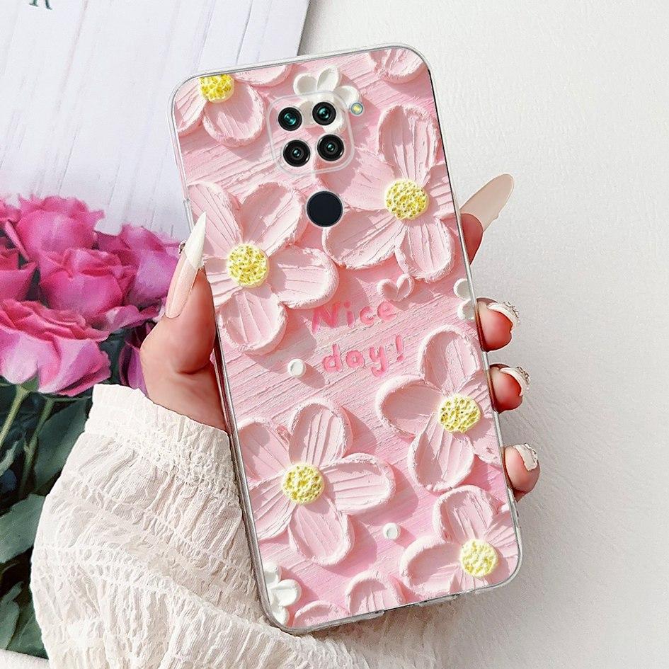 For Xiaomi Redmi Note 9 Case Redmi Note9 Cover M2003J15SC M2003J15SG Fashion Butterfly Phone Case Shockproof TPU Soft Back Cover