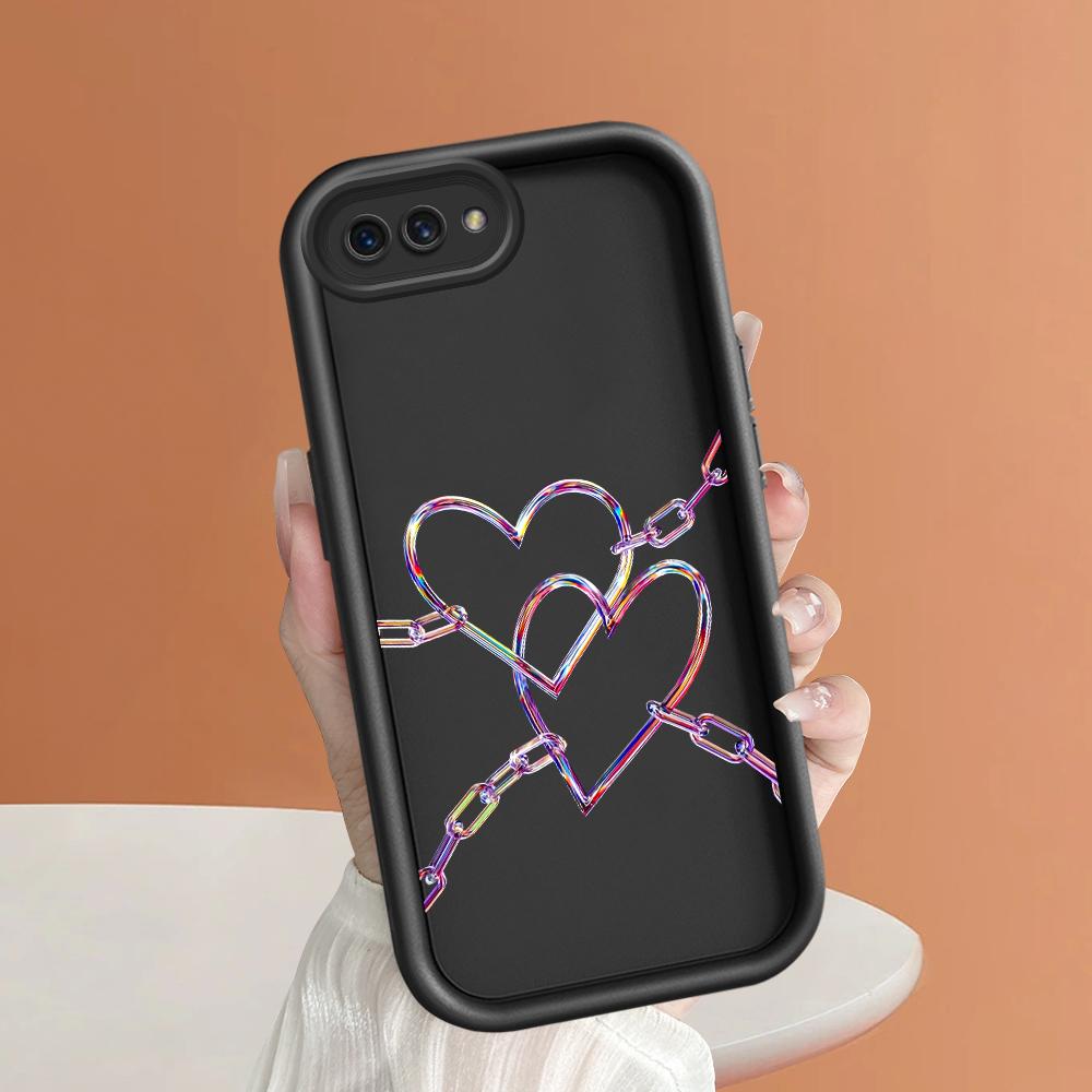 Мягкие силиконовые квадратные лестницы с мультяшным узором, полное покрытие, защита камеры, противоударный чехол для OPPO Reno Realme OnePlus