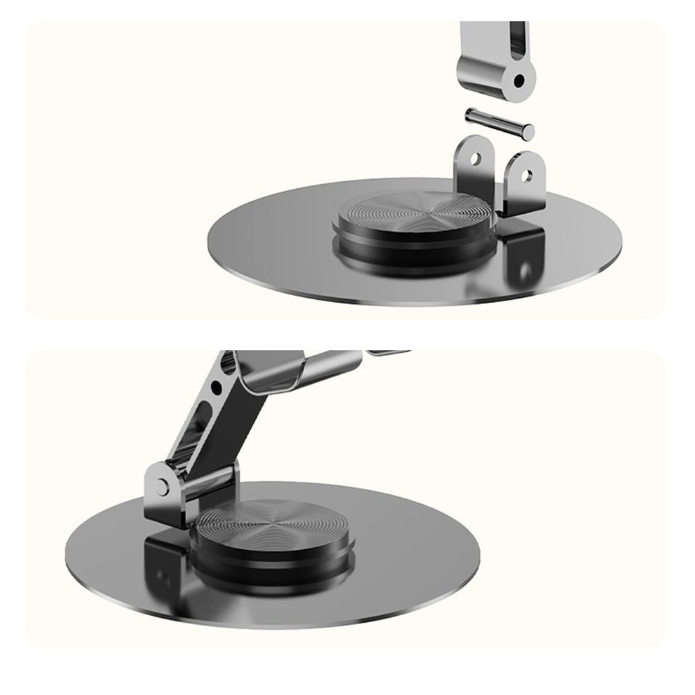 Полностью металлический держатель для мобильного телефона с вращением на 360 градусов, двухосевой складной многоугольный регулируемый для всех мобильных телефонов iPhone iPad