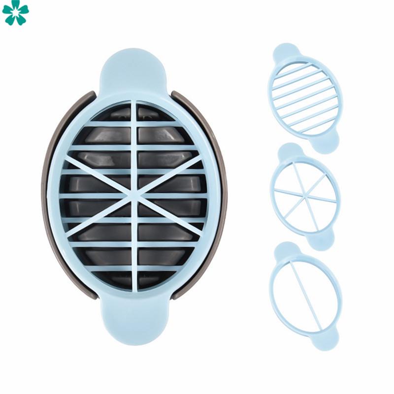 GG 3in1 Cooking Tools Cut Multifunction Egg Slicer Cutter Mold Flower Edges Tools