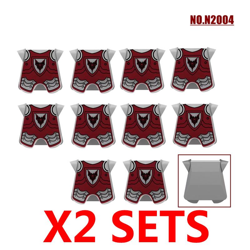 Набор средневековых строительных блоков с солдатами, лошадьми и настраиваемой броней для детей от 6 лет