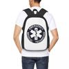 Emt Star Of Life Emergency Medical Student Backpack School Bag Hiking Travel Daypack for Boys Girls Bookbag Shoulder Bags
