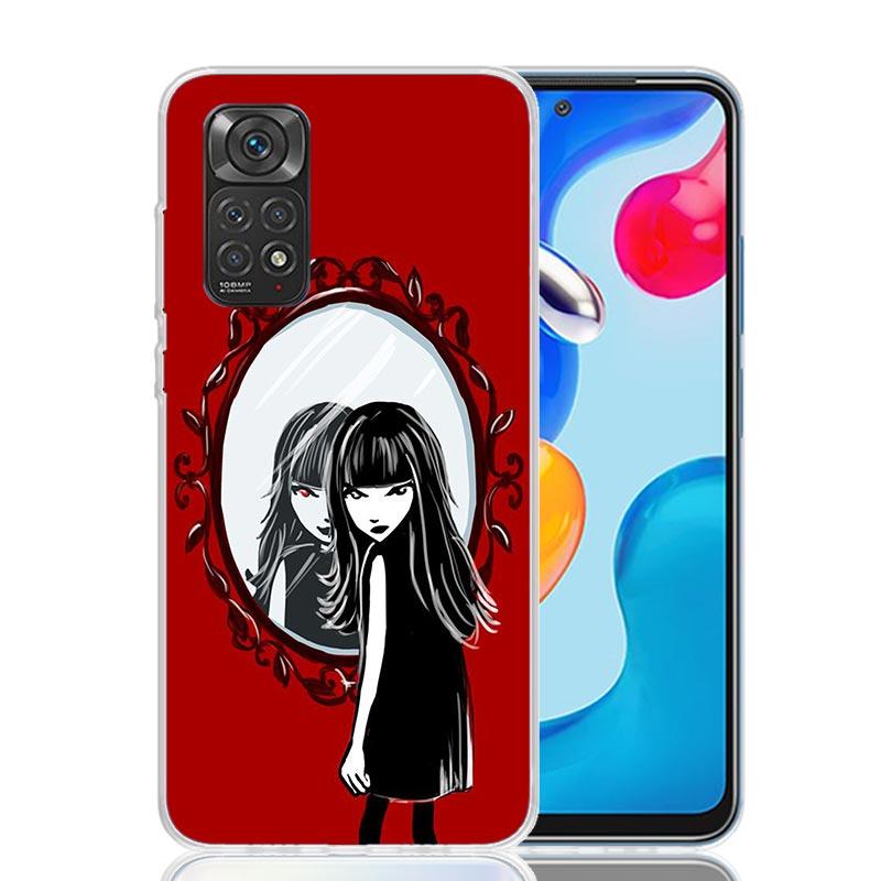 Comics Emily The Strange Phone Case For Xiaomi Redmi Note 13 14 15 Pro Plus 12S 12 14S 11S 11E 10 10S 11 11T 5G 4G Cover Coque R