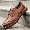 New Men Handmade Loafers Shoes Brogue Casual Shoes Men Genuine Leather Shoes Cargo Work Boots Business Casual Sneakers