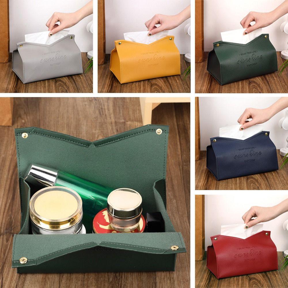 Modern Large Storage Dispenser Tissue Case Paper Towel Box Car Tissue Box Napkin Holder