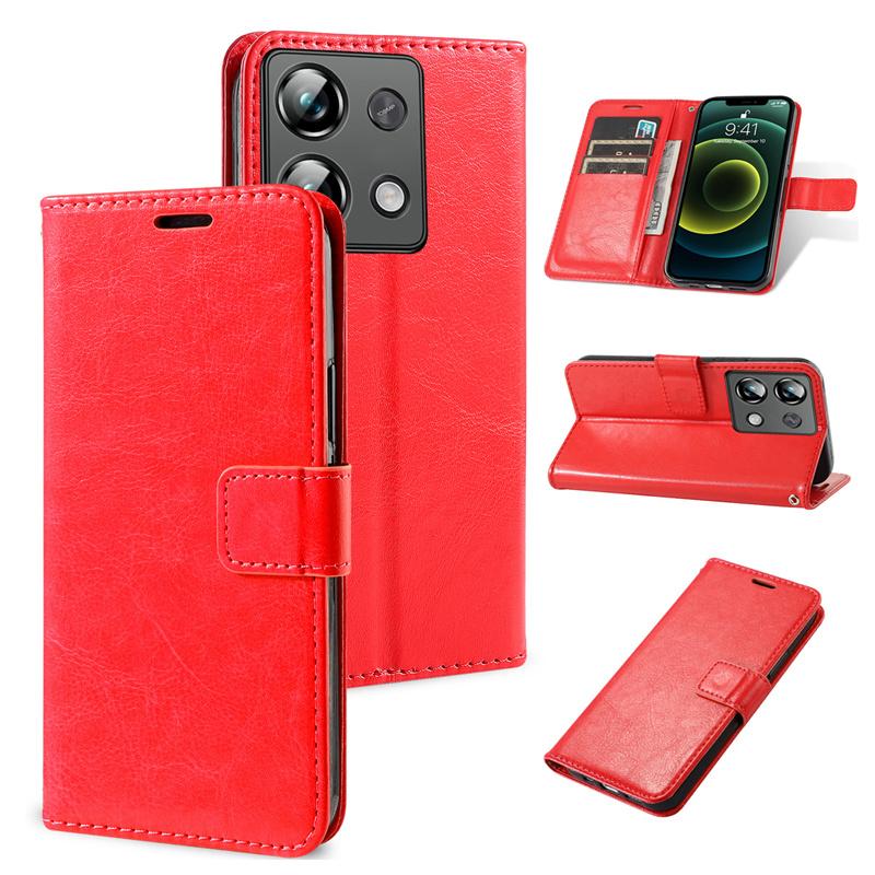 Кожаный чехол-книжка в стиле ретро для Xiaomi Redmi Note 13 Pro 12 12s 11 11s 10 9 Redmi A3 A2 A1 13C 12C 10C 11A 9C K70 K70E K60 K50 Ultra K40 K30, чехол-кошелек