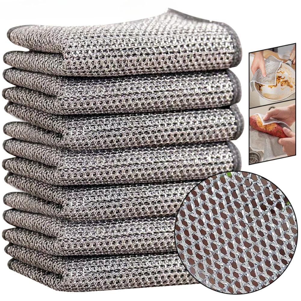 20 см Волшебная чистящая салфетка утолщенная двухсторонняя металлическая стальная проволочная тряпка кухонная кастрюля сковорода мытье посуды полотенца чистящий инструмент