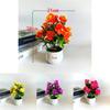 Искусственный цветочный горшок Желтый Розовый Фиолетовый Оранжевый Цветение Для Домашнего Декора