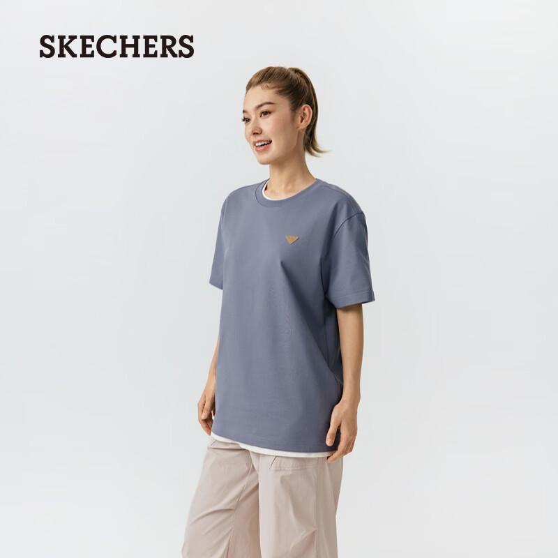 Skechers Унисекс Вязаная футболка с коротким рукавом охлаждающая
