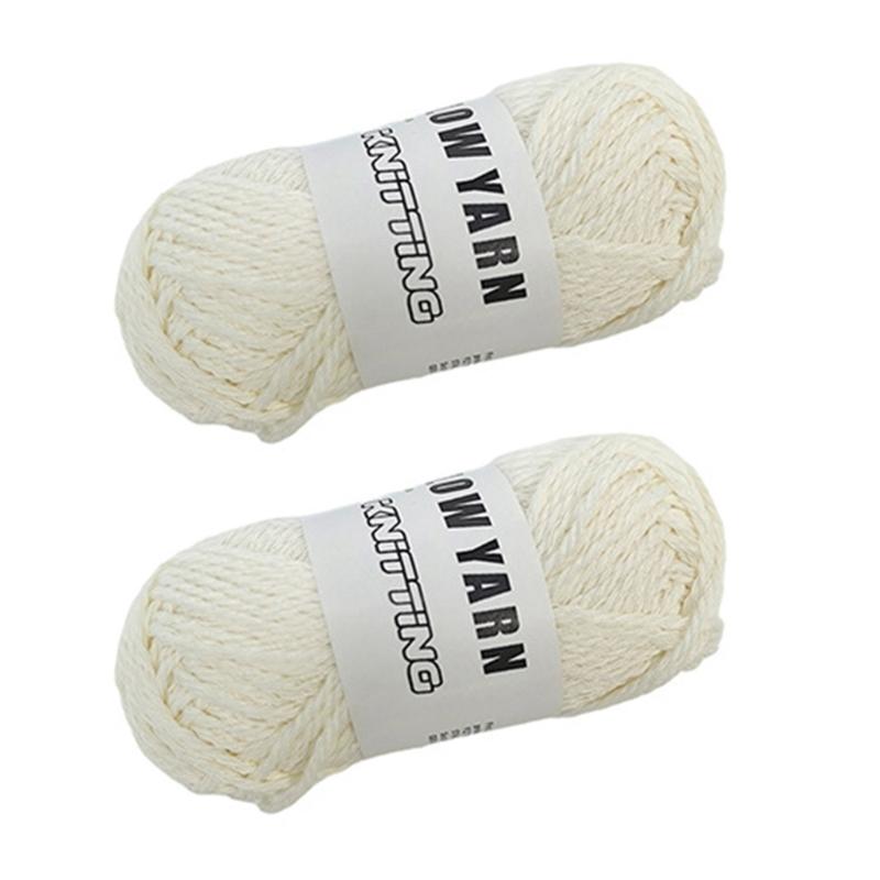 2 рулона пряжи Glow in The Dark полиэстеровая пряжа 55 ярдов в рулоне пряжа для вязания крючком X3UC