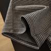 Women's Houndstooth Wide-Leg Drawstring Pants