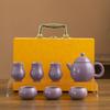 Чайник Tianqing Ru kiln, чайник с открытой глазурью, бытовой керамический заварочный чайник для питья чая, одинарный чайник, набор для чая кунг-фу, подарок