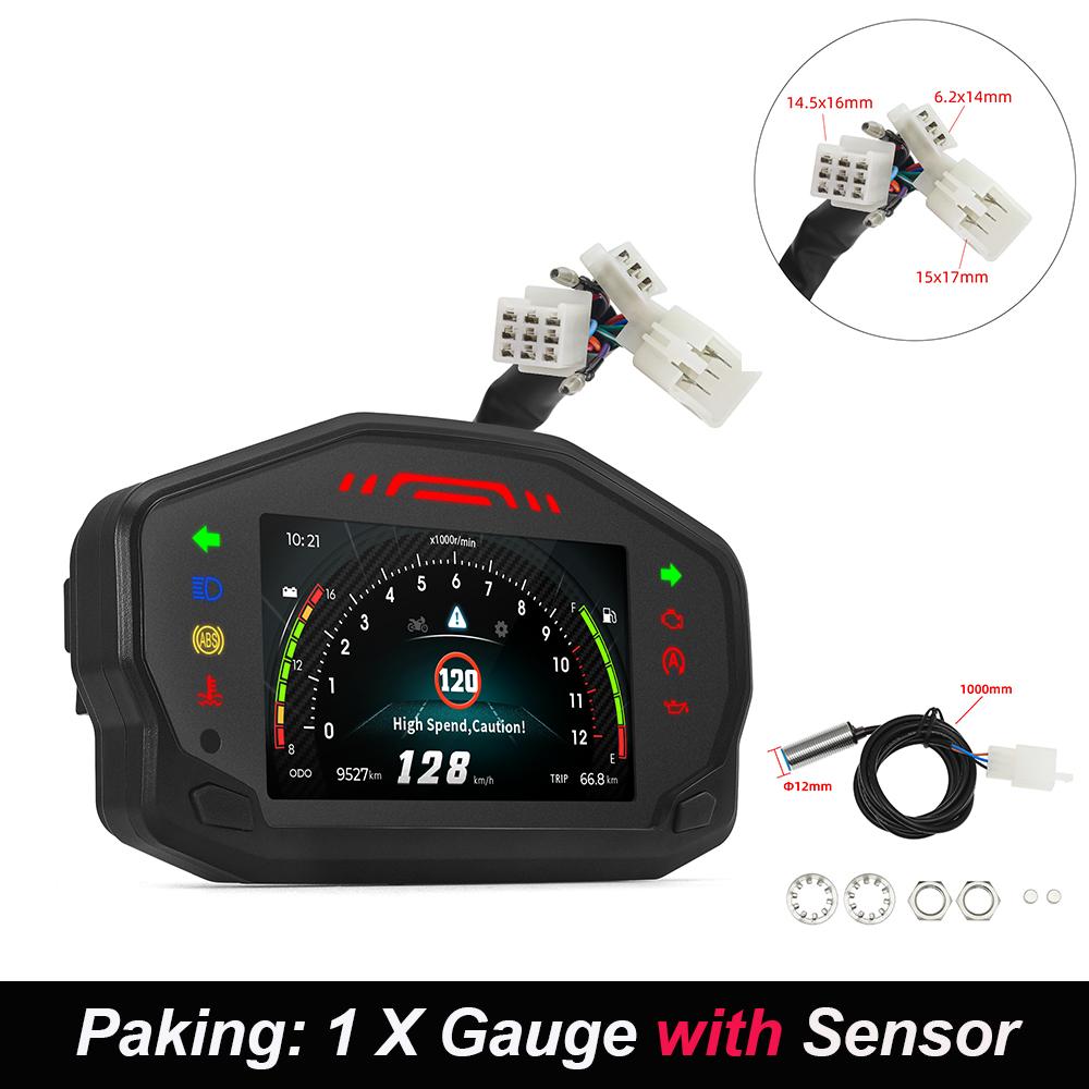 HD Универсальная светодиодная цифровая мотоциклетная плата 12 В 1000 об/мин тахометр с совместимым Bluetooth сигналом напоминания предупреждение для Yamaha