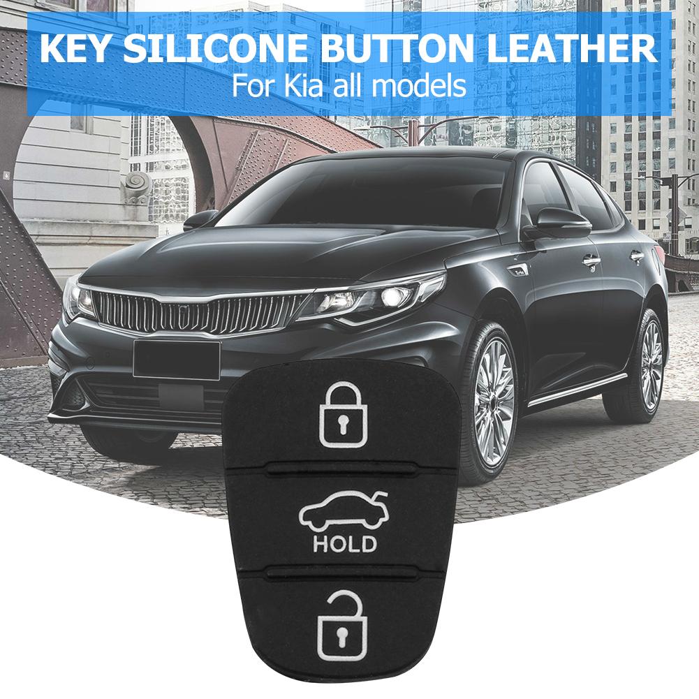Replacement 3 Button Remote Key Fob Case Rubber Pad For Hyundai I10 I20 I30 IX35 for Kia K2 K5 Rio Sportage Flip Key