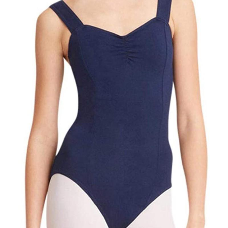 Womens Ballet Leotard With Straps Nylon Spandex Dancewear Adult Training Performance