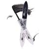 2 IN 1 Black Mascara Waterproof Silk Fiber Volume Double Effect Long Lasting Curling Eyes Makeup