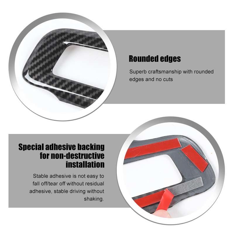 ABS Co-Pilot Center Console Decoration Steering Wheel Cover Sticker Fit For Ford Mustang 2015-2023 Interior Accessories