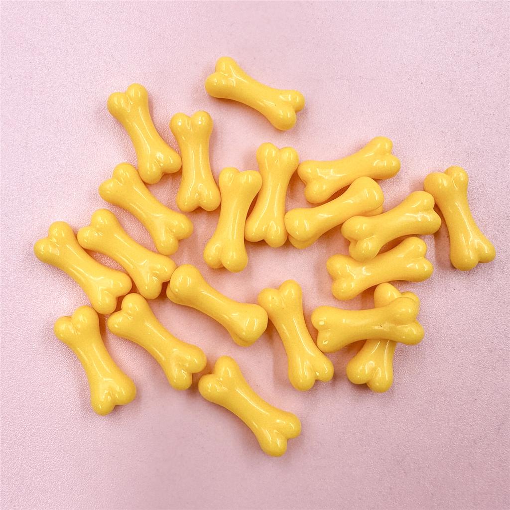 Colored bones 20Pcs Fashion Beads Acrylic bead Handmade Materials 8.6*20mm  Accessories