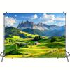 Multi functional polyester mountain tapestry - the perfect choice for living room, bedroom decoration, and party wall art