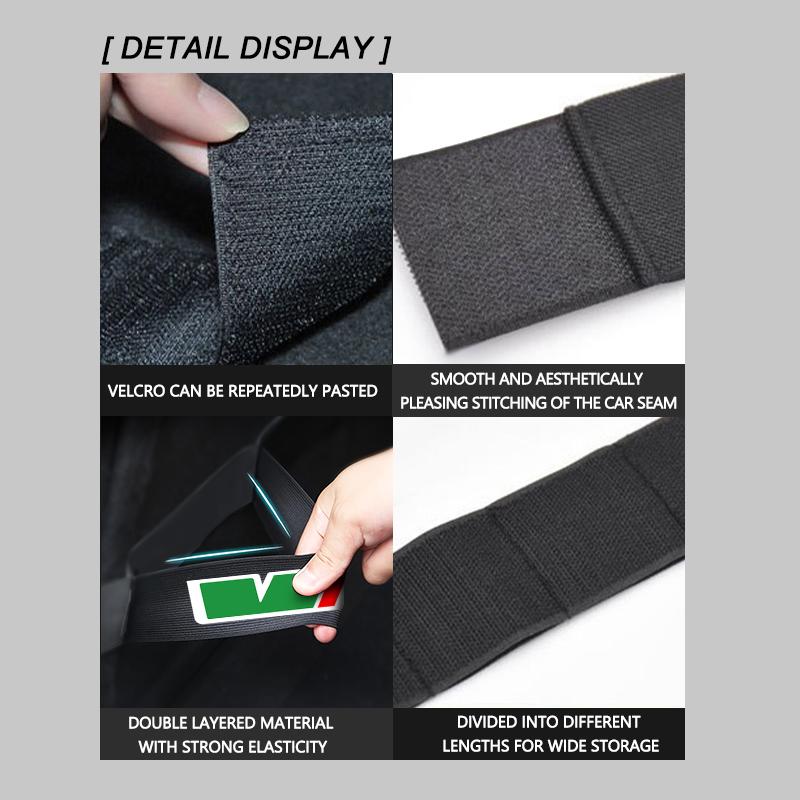 AAAJE1 Car Trunk Organizer Elastic Fixing Strap Storage Bracket Velcro Strip Auto Accessories For Skoda Octavia A5 A7 RS Fabia Superb