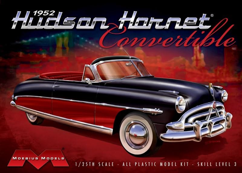 Platts Moebius Model 1952 Hudson Hornet Convertible Plastic Model MOE1204 1/25 (Car)
