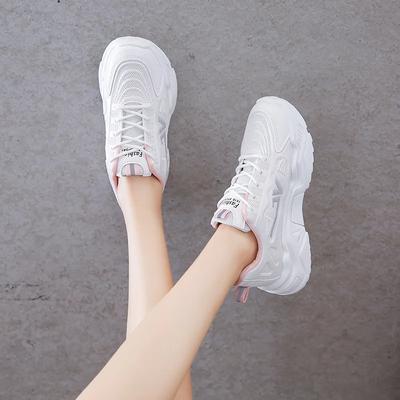 Мода 2024 Весна и Осень Новый Стиль Сетчатые Модные Дышащие Трендовые Мягкие Подошвы Спортивные Туфли Повседневная Обувь