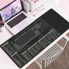 Extra Large Cartoon PS Hotkeys CAD Mouse Pad - Non-Slip Desk Mat for Keyboard & Laptop
