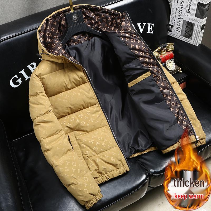 Европейская модная мужская клетчатая жаккардовая куртка с воротником-стойкой - Весенне-осенний повседневный топ в корейском стиле