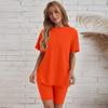 Women's Loose Fit Oversized T-shirt and Slim Shorts Sports Leisure Set