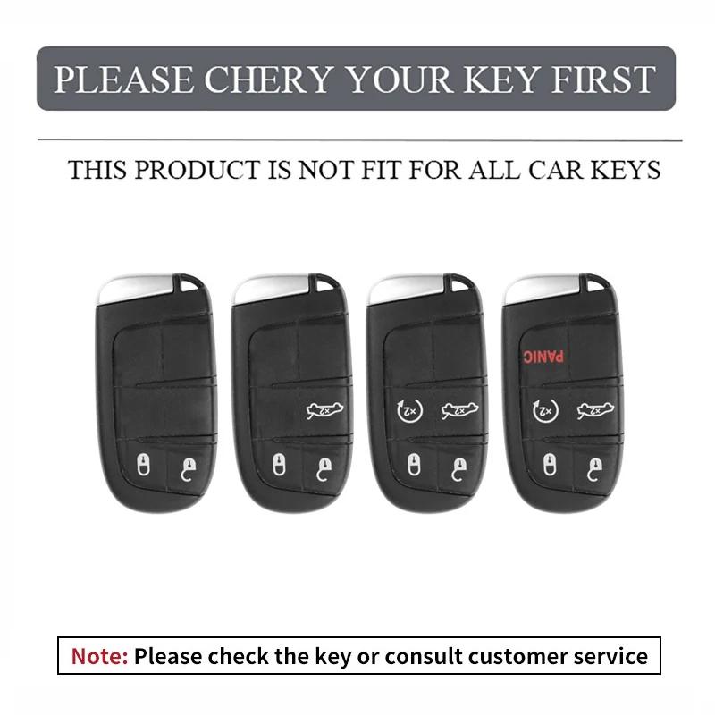 For Jeep For Jeep Grand Cherokee WK2 KL Wrangler JK JL MP Patriot Renegade Commander Compass Zinc Alloy Leather Car Key Case