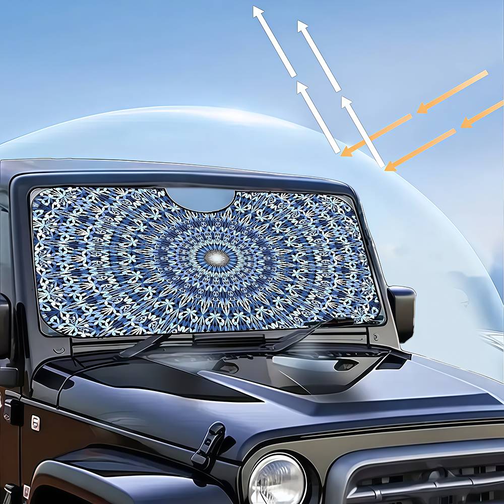 Mandala Sunshade Sun Shade Shield Blocker Auto Cover Protector Window Visor Universal
