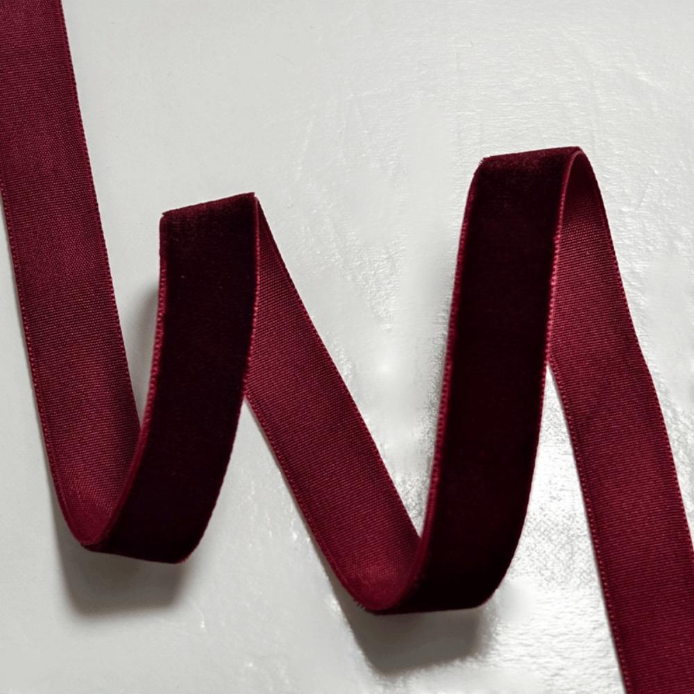 Новая 5-ярдовая бархатная лента 6/10/15/20/25/40 мм Лента для упаковки подарков своими руками Односторонняя Велюровая лента Цветок-бант Букет