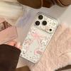 Розовый Пони с Бантом Чехол для Телефона для iPhone 16, iPhone 17, iPhone 17 Pro Max