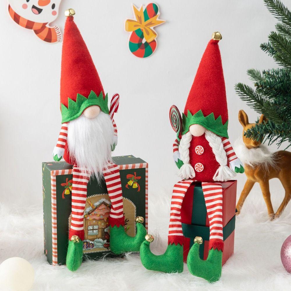 Long Legged Christmas Elf Gnomes Dolls Cute Gnomes Doll Toy Christmas Rudolf Doll Home Xmas Decor