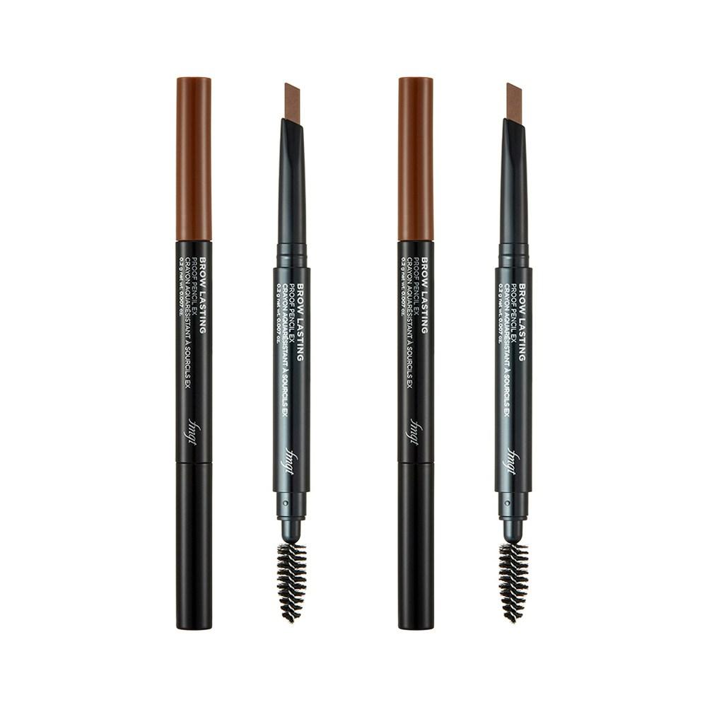 The Face Shop Карандаш для бровей Brow Lasting Proof EX 0,2 г, 02 Коричневый, 2 шт.