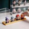 Action figures storage box, portable organizer acrylic transparent display cabinet, stackable dustproof case for dolls models