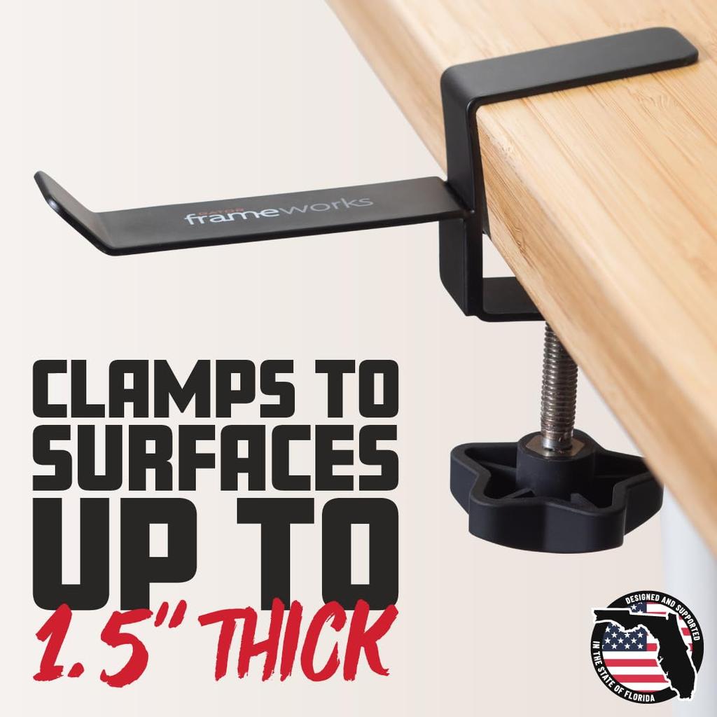 GATOR Headphone Hanger Desk GFW-HP-HANGERDESK