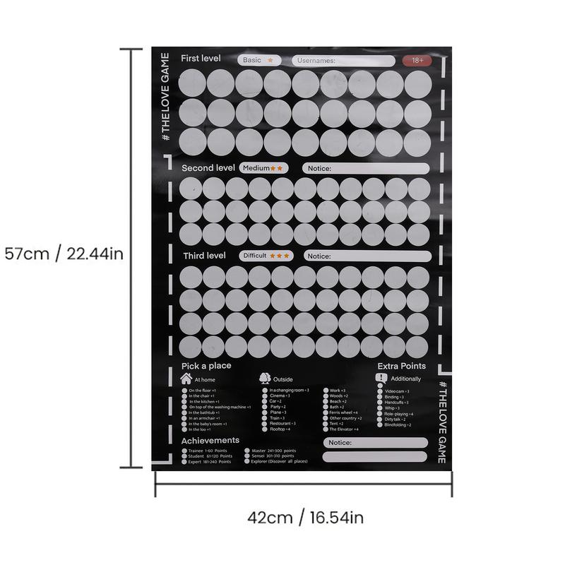 Скретч-календарь 100 дел для пар, Календарь перед сном, Постер, Скретч-лист желаний, Скретч-постер