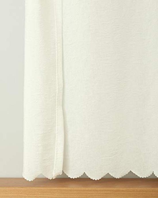 Кафе Curtain Heaven Степень защиты от УФ-лучей Трудно увидеть при Пушистый и легкий Ширина 142 см х Длина 75 см для Кухонного использования Шторы, 93,5%, Ночь, Кружево,