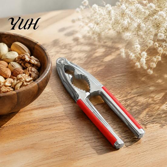 Anti Slip Pecan Cracker Nut Crackers for All Nuts, Heavy Duty Nutcracker Home Restaurant Walnuts, Multi-purpose Seafood Shell Opener Tool with