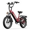 Cleytro XC20 20" Electric Bike, 48V 15.6Ah Battery, Front and Rear Suspension
