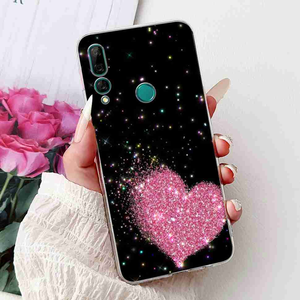 For Huawei Y9 Prime 2019 6.59" Case Soft Silicone Fashion Flowers TPU Cover For Huawei y9 Prime 2019 STK-L21 Bumper Shell Coque