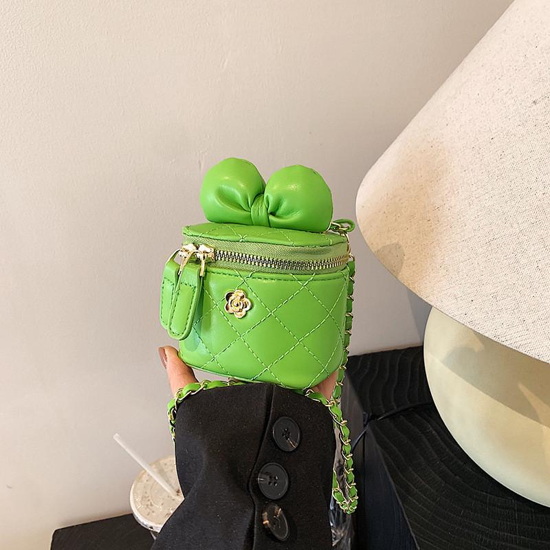 Шикарная элегантная мини-сумочка для девочек с модным бантом и цепочкой-ремнем