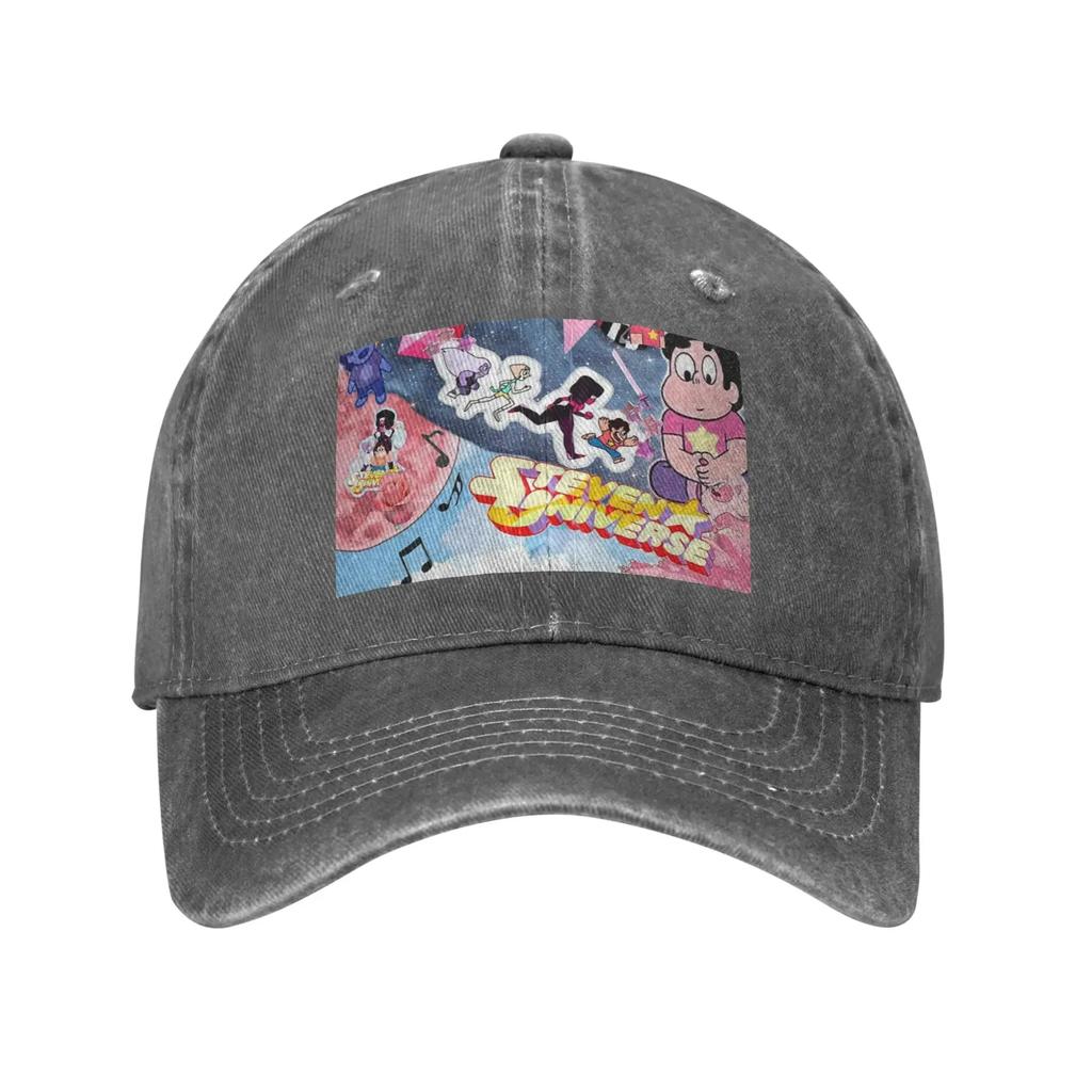 Steven Universe Washed Denim Cap Casual Baseball Caps Adjustable Hat Summer Unisex Baseball Hats