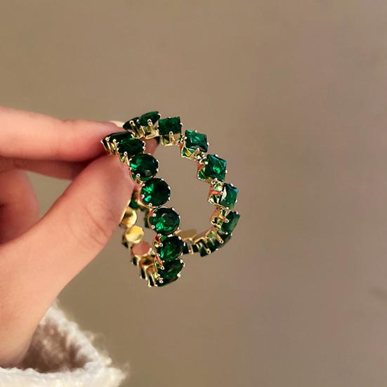 1 пара женских серег-колец с блестящими стразами, круглые роскошные женские серьги для подарка