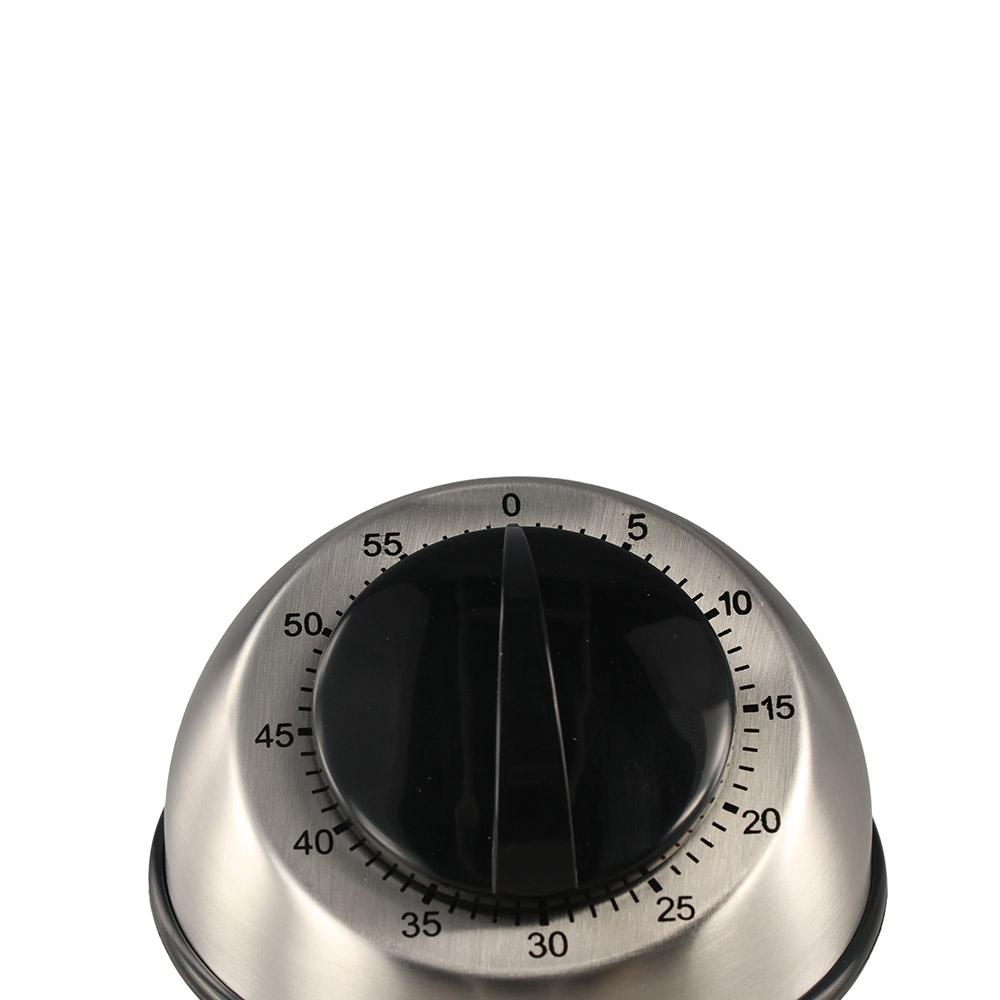 Mechanical Wind Up Analogue Clock Stainless Steel Time Reminder Countdown Timer  Office