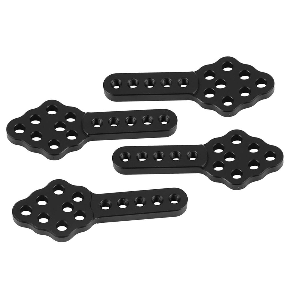4pcs/set RC Car Shock Absorber Damper Mount Plate Adjustable Height for 1/10 Crawler (Black)